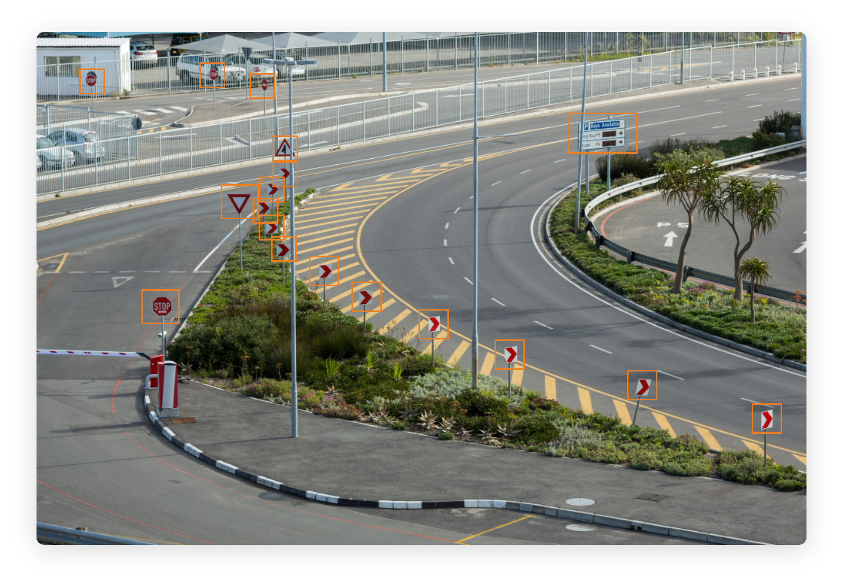 Inventaire des panneaux routiers
